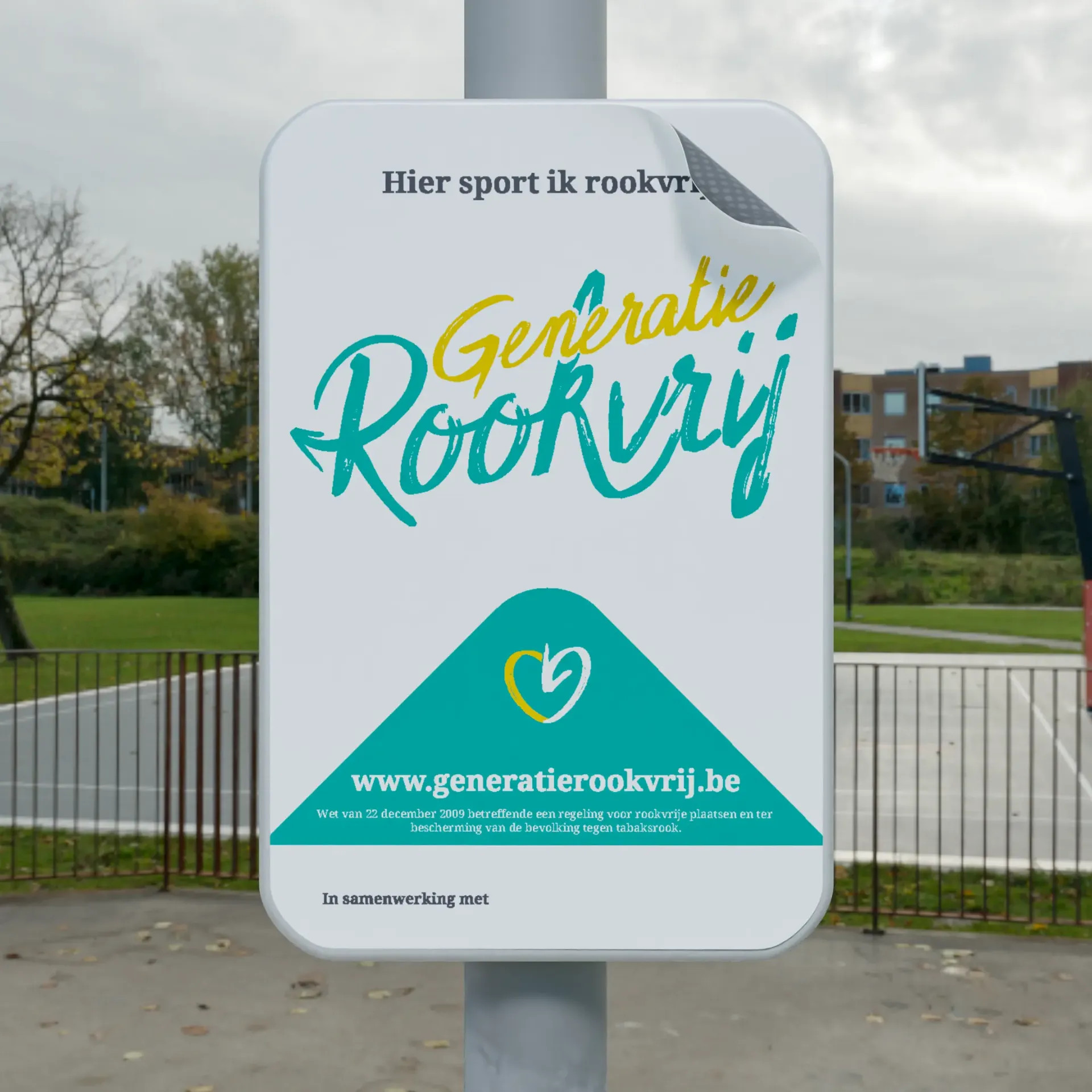 Sticker - Hier sport ik rookvrij