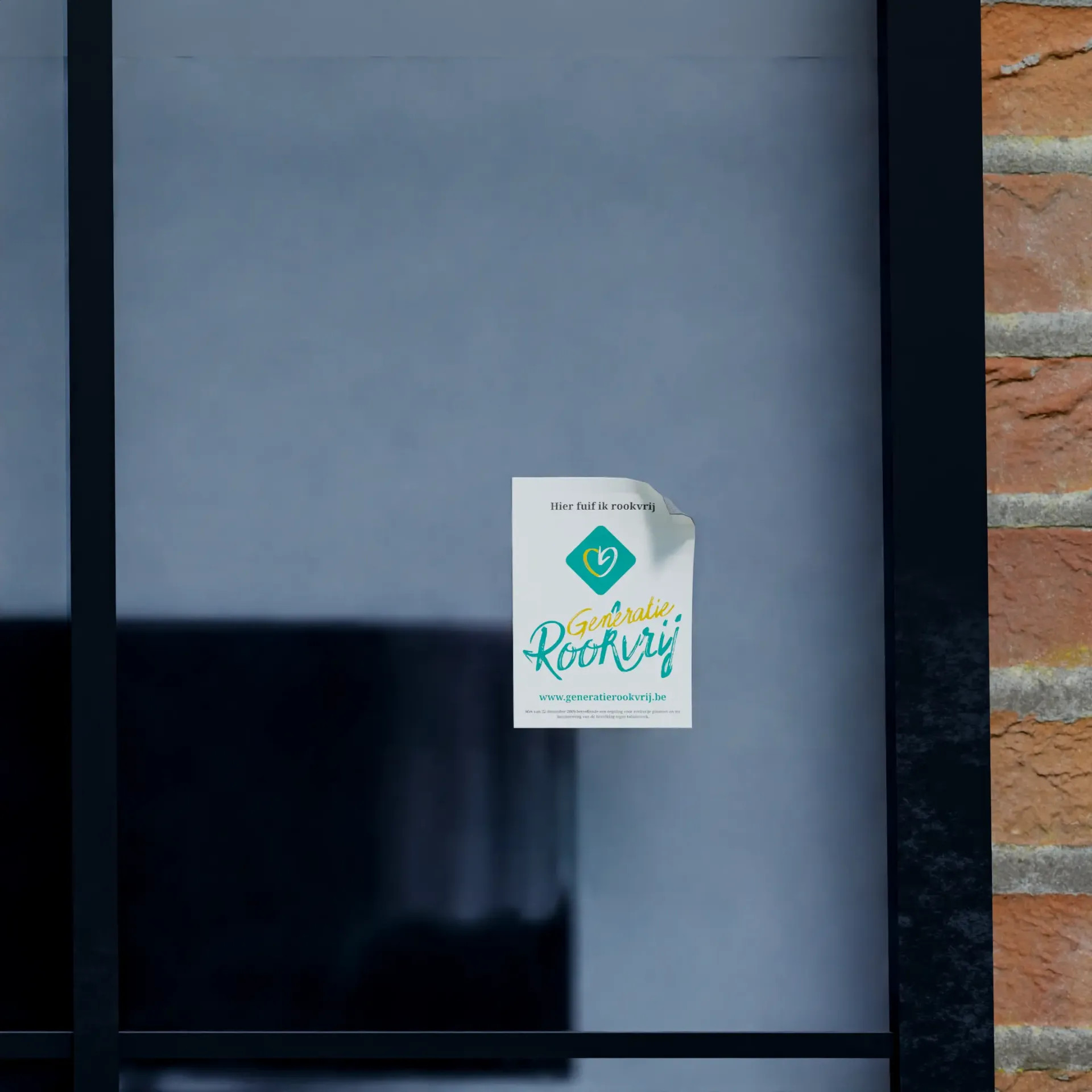 Sticker A6 - Hier fuif ik rookvrij